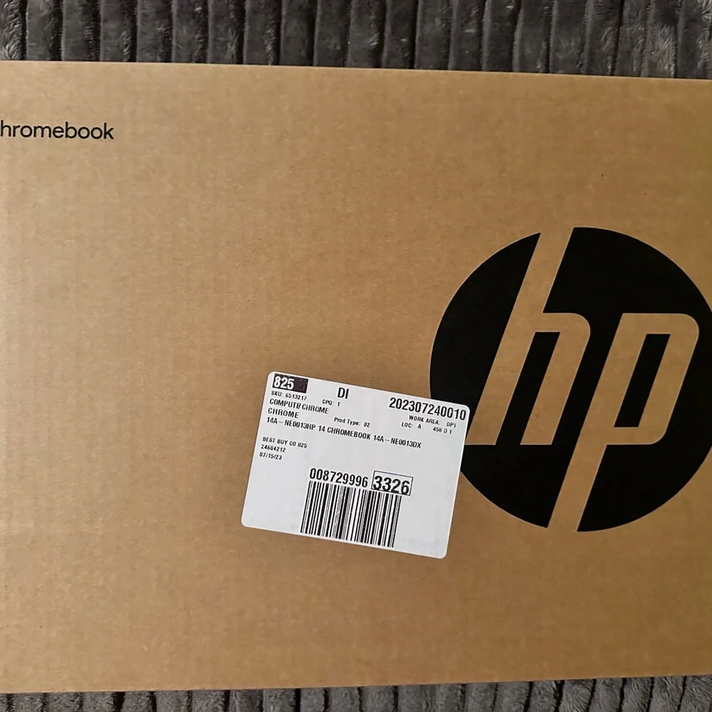 Brand new in box never opened. HP Chromebook